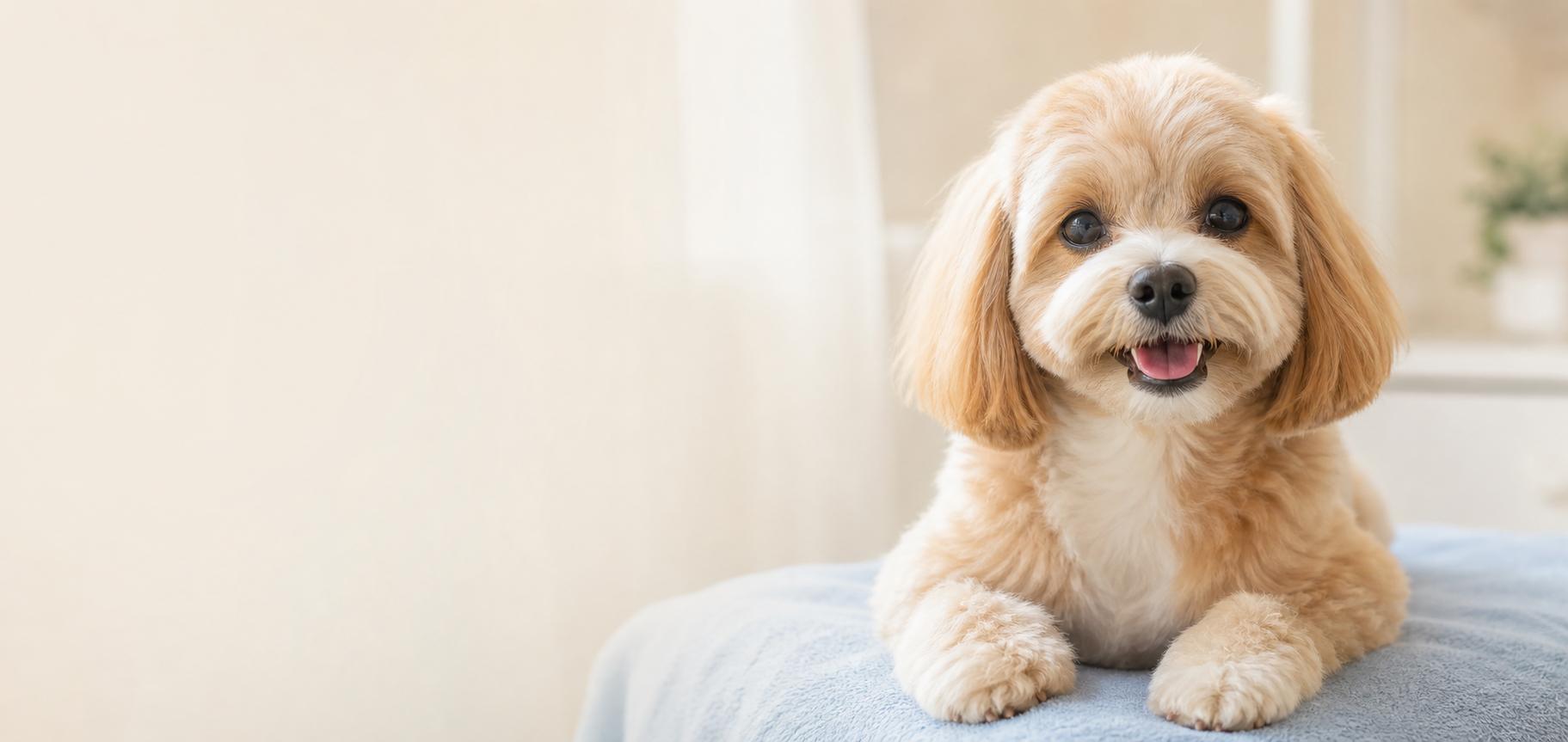 きれいに整えられた犬